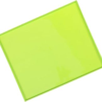 Водонепроницаемая силиконовая миска для кормления домашних животных с приподнятым краем, устойчивая к высоким и низким температурам, легко моется, зеленая подкладка для мисок для собак.