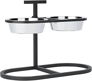 Регулируемая кормушка Nobby Calme с 2 мисками, 59 x 30 x 43 см; 2 x примерно 2800 мл.