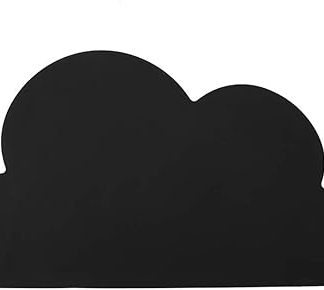 Силиконовый коврик для кормления собак и щенков в форме облака, черный.