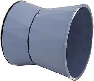 Двойная миска для кошачьего корма, миска из нержавеющей стали с дополнительной защитой для шеи для собак, синяя [Высокая двойная миска]