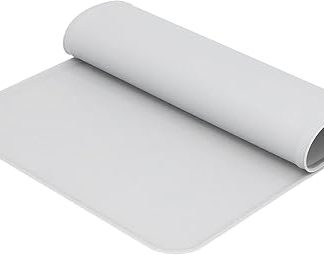 Противоскользящий коврик для корма и миски для воды для собак и других домашних животных, моющийся напольный коврик (серый)