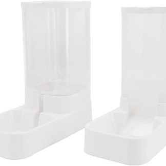 Набор для кормления и поения животных Jiawu, надежный диспенсер для воды для кошек и собак, закругленные углы для здоровья питомцев.