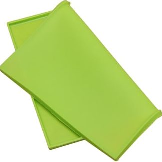 Водонепроницаемый силиконовый коврик для кормления домашних животных с приподнятыми краями, противоскользящий, устойчивый к высоким и низким температурам, моющийся, для миски для собак, зеленого цвета.