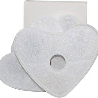 4 шт. фильтр-смягчитель воды в форме сердца для мисок для собак и котят, активируемый фильтр для автомобильного фонтанчика для животных.