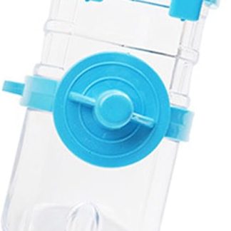 Универсальная подвесная бутылка для воды для собак, цельная, 350 мл (синяя)