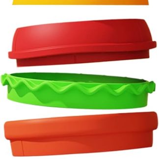 Миска для медленного кормления | миска с рисунком в виде гамбургера | предотвращает метеоризм и дает лакомства, диспенсер для корма, нескользящая, для домашних животных, предотвращает облизывание, занимает, кусает