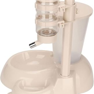 Автоматическая подвесная поилка для домашних животных Yctze с возможностью подъема для собак и кошек — комбинированная поилка и миска для еды на колесиках.