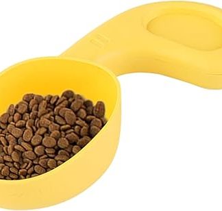 Корм для собак - Встроенный зажим для герметизации при кормлении щенков и котят - Ложка для корма для кошек и собак | Для использования дома, на улице, в путешествиях и на улице