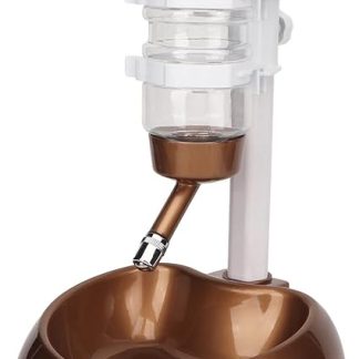 aqxreight Напольная поилка для домашних животных с регулируемой высотой, многофункциональная автоматическая поилка для собак со съемной стойкой, удобная в использовании или одноразовая поилка для