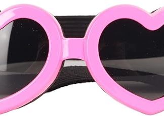 Dog Sunglasses Dog Goggles, HD Lenses, Wind Dust Fog UV Eye Wear Pet Glasses with Adjustable Strap for Motorcycle Driving Riding Hiking for Medium and Small Dog