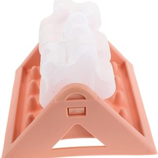 Интерактивная кормушка для кошек и собак с дозатором лакомств, розового цвета, с контролем порций. Легко моется и переносится. Развивающая игрушка для дрессировки и игр дома.