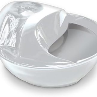 Керамический поилка для домашних животных Pioneer Pet Raindrop, белый.