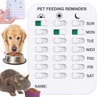 Вы покормили свою кошку? Магнитное напоминание о кормлении для собак и кошек. Таблица кормления питомца. Индикатор 3 раза в день. Помощник по управлению питанием питомца.