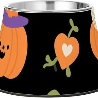 Оранжевая злая миска для кошек на Хэллоуин, белая, нескользящая, из нержавеющей стали, для кормления кошек средних пород, средство от усов для кошек.