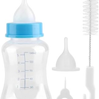 Набор для кормления котят, дозатор для корма 150 мл, набор бутылочек с соской для кормления котят, набор для кормления котят мелких животных, для дома и путешествий.