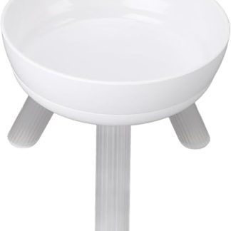 Подставка для миски для собак на возвышении, пластиковая нескользящая подставка для одной миски с кормом для собак, эргономичная защитная миска для питомца.