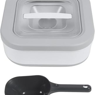 Складной контейнер для хранения собачьего корма Fyearfly, большой емкости, пыленепроницаемый, герметичный, многофункциональный контейнер для хранения корма с мерным стаканчиком, сохраняет корм для домашних животных свежим.