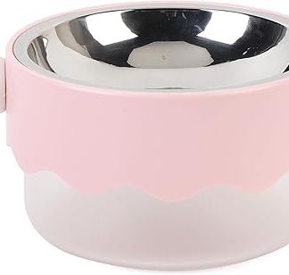 Универсальная миска для собак из нержавеющей стали с двойными стенками, изысканный внешний вид, устойчивость к ржавчине, легко моется, подходит для использования дома.