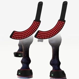 Портативный набор для светотерапии красным светом для домашних животных, устройство в форме подковы для облегчения боли в копытах и ​​суставах.