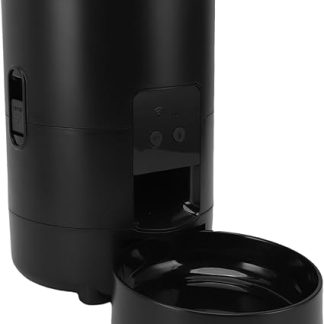 Автоматическая кормушка для домашних животных с Wi-Fi, умный дозатор корма для кошек и собак (черный) для дома