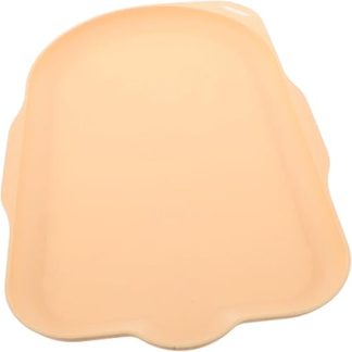 Водонепроницаемая подстилка для миски для собак YARNOW, нескользящая, быстросохнущая, защищает от воды и корма, желтого цвета.