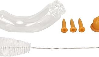 Стеклянная бутылочка для кормления животных молоком, регулируемая по форме дуга, для новорожденных котят, щенков, хомяков, 10 мл.