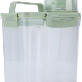 Высококачественный водонепроницаемый контейнер для хранения корма для собак Zerodis Dog Supplies из ABS-пластика объемом 1,5 л с крышкой, идеально подходящий для домашних животных и путешествий.