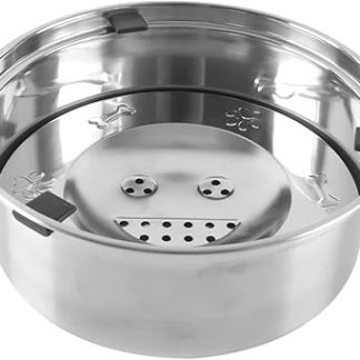 Миска для воды из нержавеющей стали для собак, миска для воды из нержавеющей стали для щенков и котят, 1 л