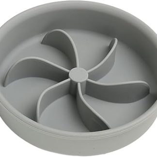 Миска для медленного кормления собак, силиконовые лепестки с закругленными краями для щенков и взрослых собак, утолщенная конструкция для мелких и крупных пород.