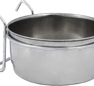 Миска для птиц Nobby из нержавеющей стали с зажимом, 0,15 л.