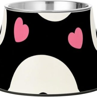 Очаровательные белые миски для собак на Хэллоуин в виде черепов и сердец, нескользящие миски из нержавеющей стали для кошачьего корма для маленьких собак, миски для корма для кошек с усами.