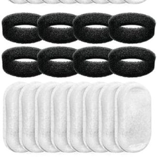 16 комплектов фильтров для кошачьих фонтанчиков объемом 108 унций/3,2 л и 67 унций/2 л с регулируемым потоком воды. Запчасти для кошачьих фонтанчиков.