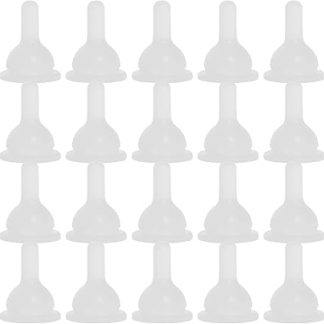 UPKOCH 50 шт. силиконовых сменных сосок: бутылочки для кормления домашних животных, соски для щенков, котят, кроликов, принадлежности для кормления, аксессуары