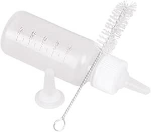 Бутылочка для кормления | Набор 50 мл для щенков и котят, аксессуары для кормления - набор поилок с щеткой для чистки, для путешествий, кемпинга, клиники, кроликов, хорьков