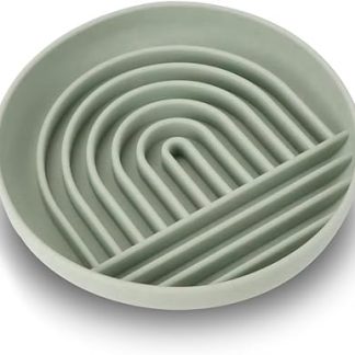 Миска для медленного кормления собак, силиконовая миска на присоске, нескользящая миска для корма для собак, замедляет скорость приема пищи.