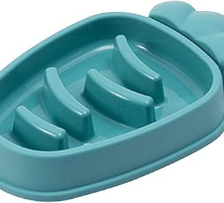 Интерактивная миска для медленного кормления собак в форме моркови, забавная миска от метеоризма и удушья для маленьких собак, миска для щенков, влажный корм для собак разных пород, забавная форма корма для домашних животных