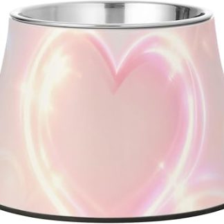 Бесшовная миска для собак Heart Aura из нержавеющей стали, нескользящая, для медленного кормления кошек. Удобная миска для кормления кошек.