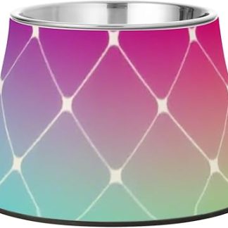 Разноцветные миски для корма для домашних животных в клетку с подставкой, из нержавеющей стали, для кошек и маленьких собак, для снятия усталости и отхода от шерсти.