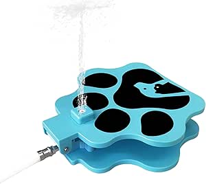 Педальный фонтанчик для воды для собак, поилка для собак | Игрушка-разбрызгиватель со шлангом для сада, парка, жаркого климата, путешествий, кемпинга.