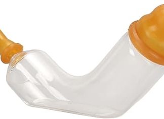 Уникальная бутылочка для кормления банановым молоком Acouto с регулируемой дугообразной конструкцией, изготовлена ​​из высококачественного стекла и предназначена для кормления новорожденных, котят и других домашних животных.