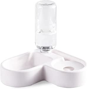 Набор мисок для кошачьего корма и воды, миски-диспенсеры для воды и воды для собак, многоцелевое использование, автоматический поильник с гравитационной подачей воды для маленьких и средних щенков.