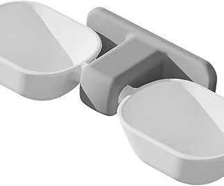 Набор настенных мисок Pssopp для кошек и собак, компактное решение для кормления.