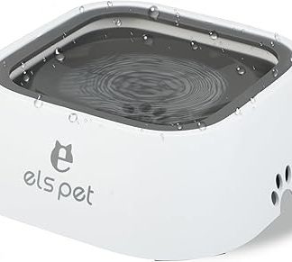 Миска для воды для собак, 1 л, герметичная, нескользящая, для путешествий, для домашних животных, кошек и собак, предотвращает слюноотделение, подходит для использования в помещении и на открытом воздухе.