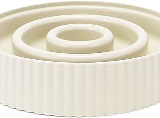 Миски для собак Slow Dog Bowls, интерактивная головоломка для собак и кошек. Способствует обучению правильному питанию (бежевый цвет).