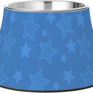 Различные миски для собак в форме звезды, темно-синего цвета, с подставкой из нержавеющей стали. Простые миски для маленьких собак. Для облегчения боли в усах.