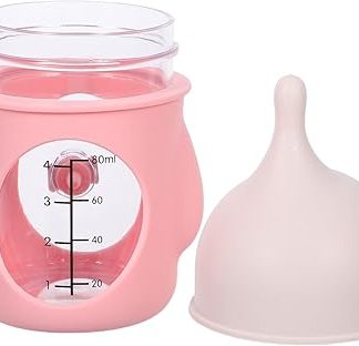 Мягкая силиконовая бутылочка для кормления щенков и котят TOYANDONA с соской, предотвращающей удушье, для заменителя молока и портативная бутылочка для мелких животных, розовая.