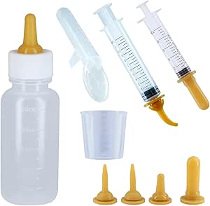 Набор для разведения домашних животных Selyse, включающий 10 бутылочек, детскую бутылочку, набор для выдавливания жидкостей (для собак и кошек), иглу-трубку, шприц, набор для кормления и запасные мини-соски.
