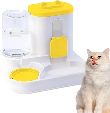 Автоматическая кормушка и поилка для кошек, 2 в 1, герметичная миска для домашних животных, автоматический дозатор корма и воды для кошек, собак, дома, квартиры.