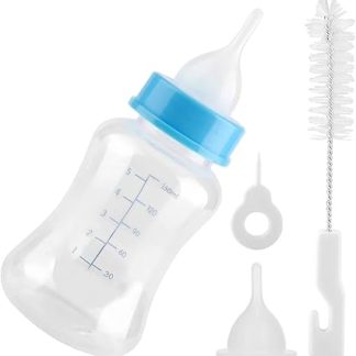 Бутылочка для щенков | Набор бутылочек для домашних животных 150 мл - Дозатор молока для котят, для путешествий, отпуска, ночевок, дома, ежедневного использования, ветеринарной клиники.