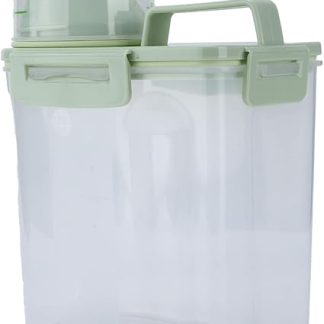 Водонепроницаемый контейнер для корма для домашних животных Yctze - влагостойкий резервуар для хранения корма для собак с герметичной крышкой и мерным стаканчиком - идеально подходит для путешествий и активного отдыха на природе.